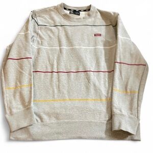 Nike SB Men's Striped Long Sleeve Grey Sweatshirt Size XXL